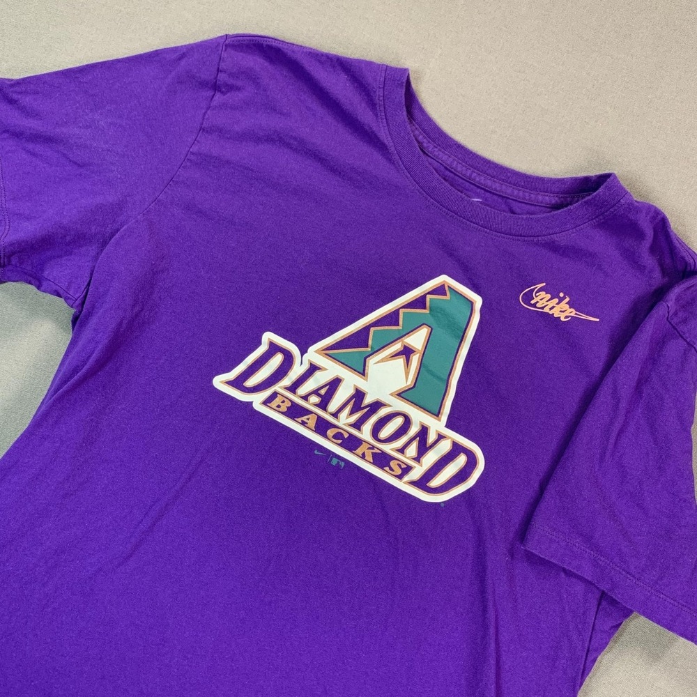 Arizona Diamondbacks Shirt Mens XL Purple MLB Baseball Nike The Nike Tee Graphic